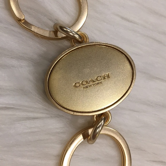 COACH Signature Turnlock Valet Key Ring FOB, NWT - Picture 4 of 8